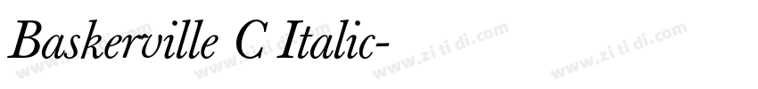 Baskerville C Italic字体转换 Baskerville C Italic字体转换